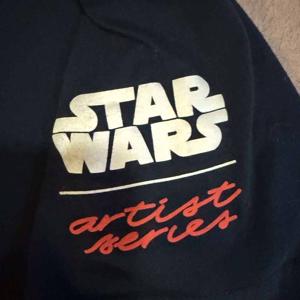 Star Wars Black Graphic Tee with Iconic Locations - Picture 2 of 4